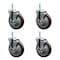 Service Caster 5 Inch Maroon Polyurethane Wheel Swivel 34 Inch Threaded Stem Caster Set with Brake SCC SCC-TS20S514-PPUB-MRN-TLB-34212-4 - alternate 4